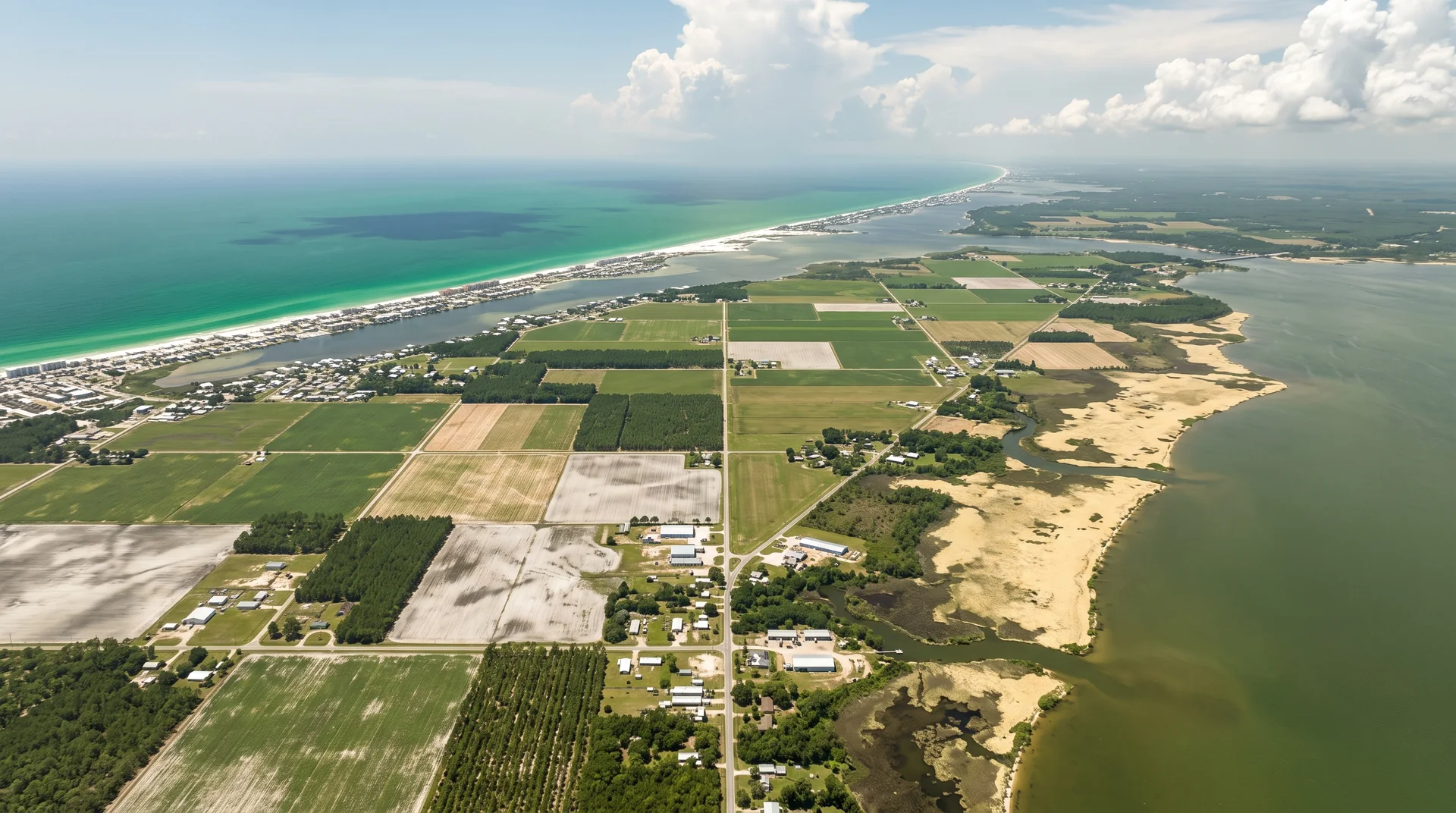 Aerial view of Baldwin County, AL